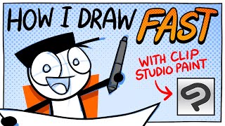 How to draw FAST using Clip Studio Paints quotsecret featuresquot [upl. by Saxe]