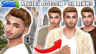 Adriel Dotson Sim Lookbook  CC Links  Sims 4 CAS [upl. by Edithe351]