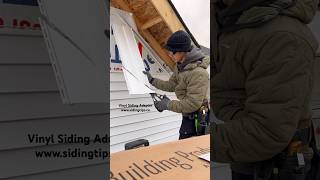 Installing siding in a gable [upl. by Enellij345]