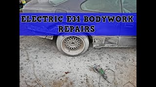 BMW E31 840CI EV Conversion 109 BodyWork Repair Starts [upl. by Acirdna]