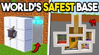 This is the SAFEST Base in Minecraft [upl. by Kerek]