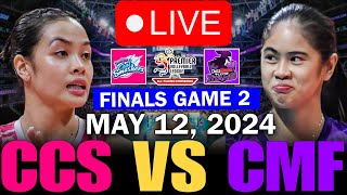 CREAMLINE VS CHOCO MUCHO 🔴LIVE FINALS GAME 2  MAY 12 2024  PVL ALL FILIPINO CONFERENCE 2024 [upl. by Aleunamme]