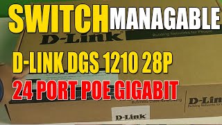 Switch D LINK DGS 1210 28P 24 Port PoE Gigabit Smart Managed Switch [upl. by Grady]