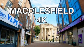 Macclesfield  Cheshire  Walk  4K [upl. by Haneen]