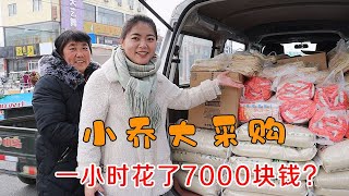 土豪小喬一小時花光了7000塊錢，買了滿滿一車年貨，這是要幹啥？ 【鄉村小喬】 [upl. by Bow]