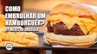 COMO EMBRULHAR O HAMBÚRGUER PARA DELIVERY OU SALÃO  Hambúrguer Perfeito [upl. by Eliathas]