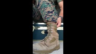 How to Tie Boots  Boot Bands  Lace Boots [upl. by Anaicilef]