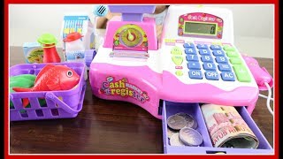 Mainan Kasir Kasiran Pakai Uang Beneran  Electronic Cash Register Using Real Money [upl. by Cyprio]