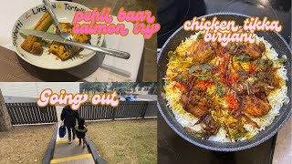 Pehli baar salmon try Chicken tikka biryaniDaily vlog [upl. by Niabi]