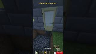 Make realistic alarm system in minecraft minecraft short [upl. by Ennoitna]