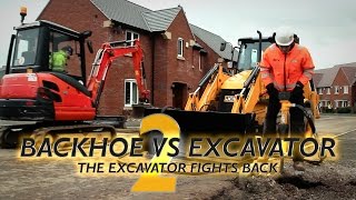 Backhoe vs Excavator 2 [upl. by Fitzpatrick574]