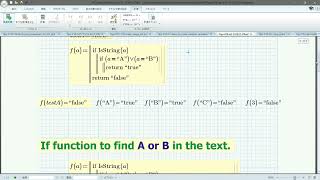 Mathcad P10Tips62a How to use If function to find A or B [upl. by Neelhtak]