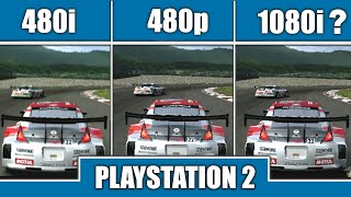 Gran Turismo 4 PS2 480i vs 480p vs 1080i Does it really run in 1080i Which mode is the best [upl. by Rainwater]