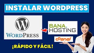 ✅Como INSTALAR WORDPRESS en BANAHOSTING Cpanel Banahosting [upl. by Rollie]