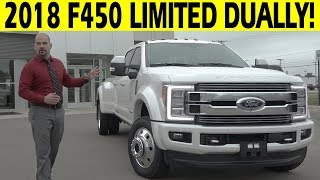 2018 Ford F450 Limited Dually Diesel 4x4  FIRST LOOK [upl. by Atnwahsal550]