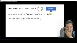 Professor CHAGAS J C MATRIZES SINGULAR e NÃO SINGULAR A 7 [upl. by Atnoved]