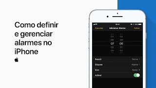 Como definir e gerenciar alarmes no iPhone – Suporte da Apple [upl. by Zennas]