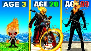 Surviving 99 YEARS As GHOST RIDER in GTA 5 [upl. by Aniwde489]