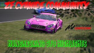 Hungaroring GT3 Highlights  ZF Cyanide Community  ACC League [upl. by Seldon]