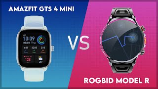 Amazfit GTS 4 Mini vs Rogbid Model R Comparison [upl. by Rossy576]