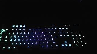 Logitech g910 Orion Spectrum RGB wave effect [upl. by Doownelg849]