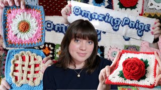 crocheting a blanket with YOUR granny squares 100 granny squares [upl. by Eniamsaj388]