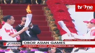 Presiden Jokowi Jadi Pembawa Obor Asian Games 2018 [upl. by Atlante]