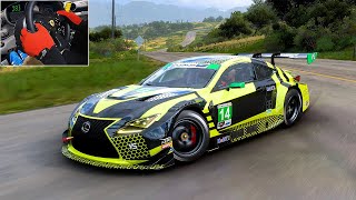 Lexus RC F GT3 Vasser Sullivan  Forza Horizon 5  Steering Wheel Gameplay [upl. by Stultz538]