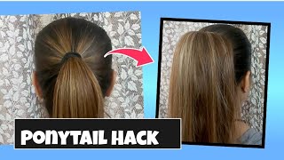 Try This High Ponytail Hairstyle With Claw Clip  ❤️ Voluminous Ponytail Hairstyle Hack  ✅💯 [upl. by Aitnohs]