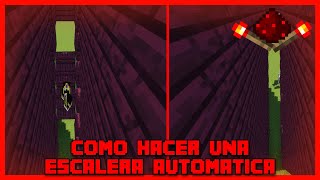 ⚙️UN POCO DE REDSTONE🔌 COMO HACER ESCALERAS AUTOMATICAS MECANISMO DE HACE AÑOS  MINECRAFT 120 [upl. by Hirz]