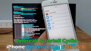 Palera1nc beta 8 Jailbreak amp Install Cydia iPhone 6s6s77  iOS 158 [upl. by Akeimahs]