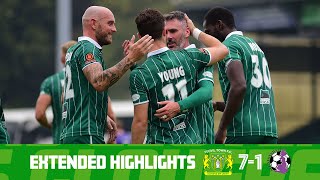 Extended Highlights  Yeovil Town 71 AFC Stoneham [upl. by Dlorrej]