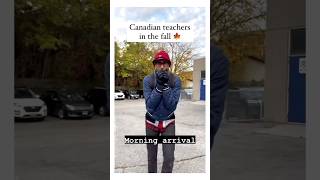 Canadian teachers in the fall 🍁 pumpkinspiceseason sweaterweather fall autumn teacher funny [upl. by Gannon248]