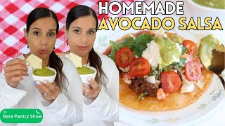 How To Make Avocado Salsa  Better Than Pollo Loco [upl. by Nwahsir163]