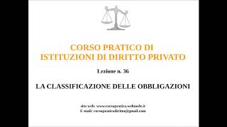 36 LA CLASSIFICAZIONE DELLE OBBLIGAZIONI [upl. by Beaston]