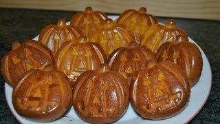 Mini Pumpkin cakes Halloween Food [upl. by Karlise]