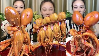 MUKBANG Spicy seafood Octopus Eating Show compilation🌶🌶 [upl. by Jeana]