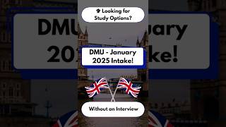 De Montfort University  January 2025 intake StudyAbroad DeMontfortUniversity January2025Intake [upl. by Ahseiyt781]