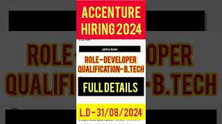 Accenture recruitment 2024 tamil  Accenture hiring tamil  IT jobs  engineering graduates 🤩👈 [upl. by Bromley]