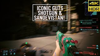 Iconic GUTS Shotgun with Sandevistan  Cyberpunk 2077  PS5 4K HDR 60fps  Amazing Graphics [upl. by O'Reilly495]