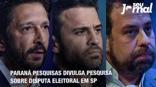 Paraná Pesquisas divulga pesquisa sobre disputa eleitoral em SP [upl. by Enelra]