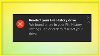 Reselect Your File History Drive  We Found Errors In Your File History Settings  Fix [upl. by Ripley]