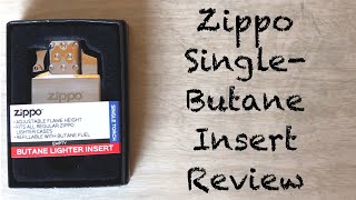 Zippo Single Torch Butane Lighter Insert Review [upl. by Aninay58]