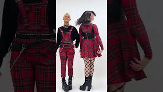 Styling Challenge  Tartan Edition 🖤 How do you think we went styling tartan punk fashion [upl. by Taryne]