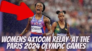 Womens 4X100M Finals At The Paris 2024 Olympics [upl. by Enilram]