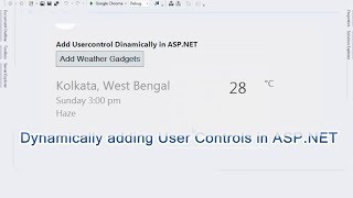 Dynamically adding User Controls in ASPNET [upl. by Hwang]