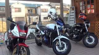 女性ライダー CB400 SUPER BOL DOR XJR400 GSX1400 ZEPHYER750 [upl. by Inaliel]