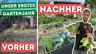 Vorher  Nachher extrem verwahrloster Kleingarten  Garten Makeover  Jahresrückblick 2021  Teil 2 [upl. by Varini419]