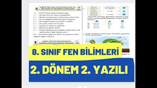 8 Sınıf Fen Bilimleri 2 Dönem 2 Yazılı Soruları [upl. by Selassie187]