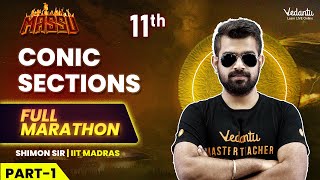 Conic Sections Full Marathon  Part 1  Class 11 CBSE 🔥Shimon Sir [upl. by Kamat]